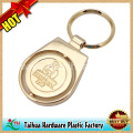 Gold Plating Key Chain, Rotate Keychain, Embossed Keychain (TH-mkc080)